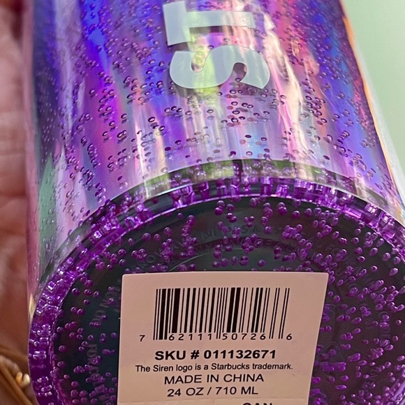 NEW✏️Starbucks 2022 Back to School Purple Bubble Super Wordmark Icon Lid Tumbler - Picture 7 of 7